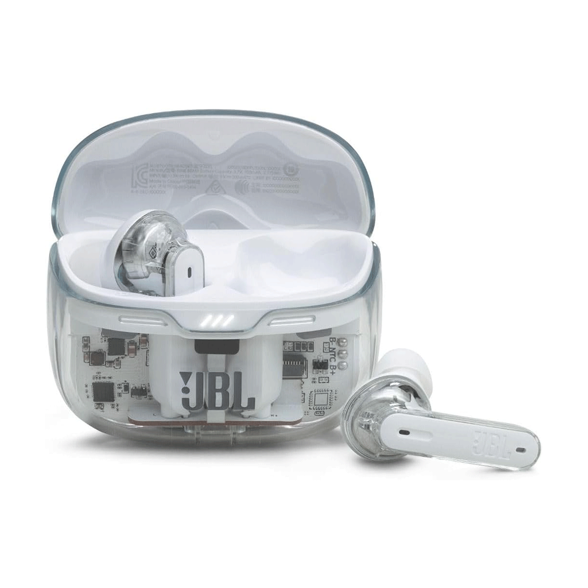 JBL Tune Beam True Wireless Noise Cancelling Earbuds (Ghost White)