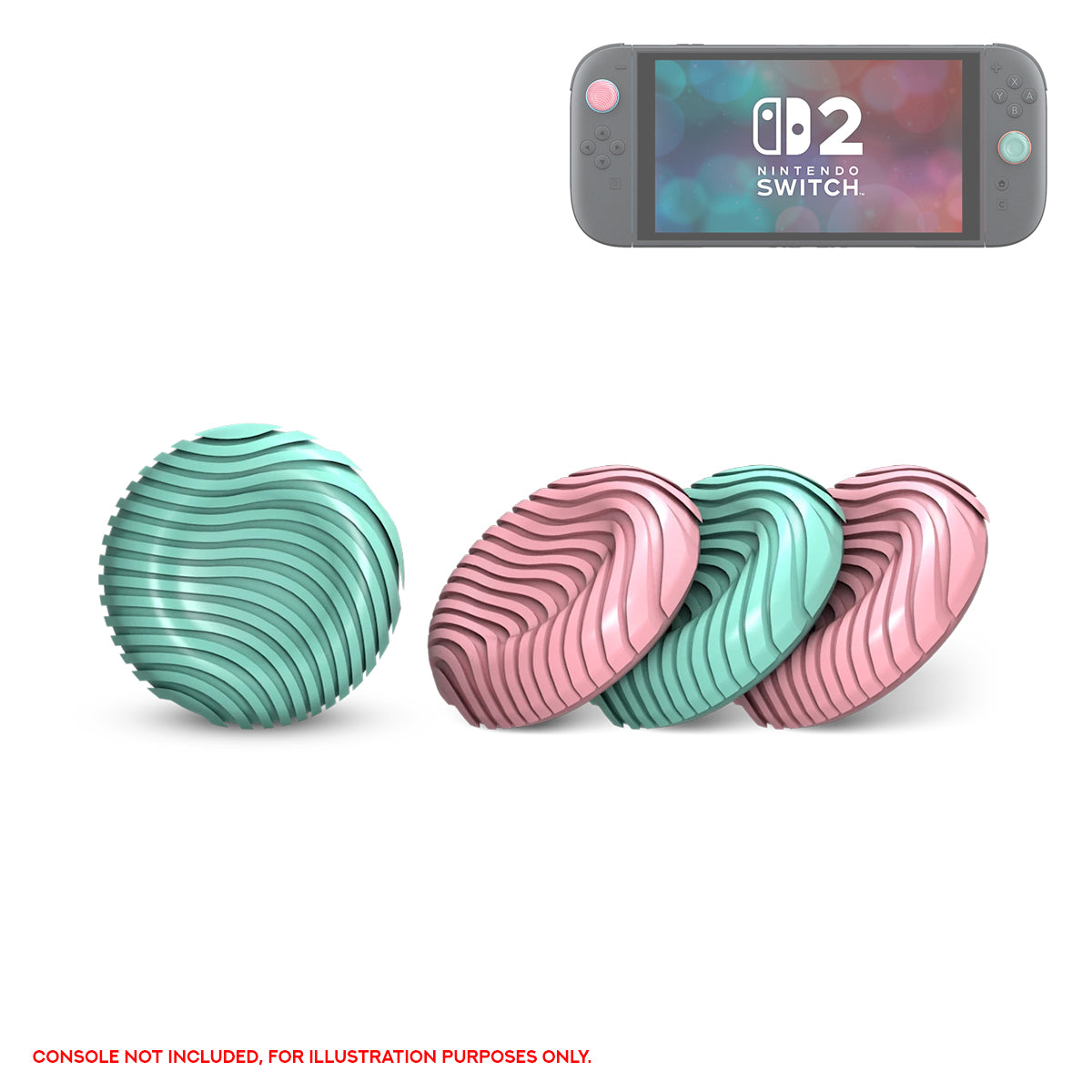 SteelSeries Kontrolfreek No-Slip Thumb Grips Strawberry Sage Edition for Nintendo Switch 2 / Nintendo Switch (1012-SW2)