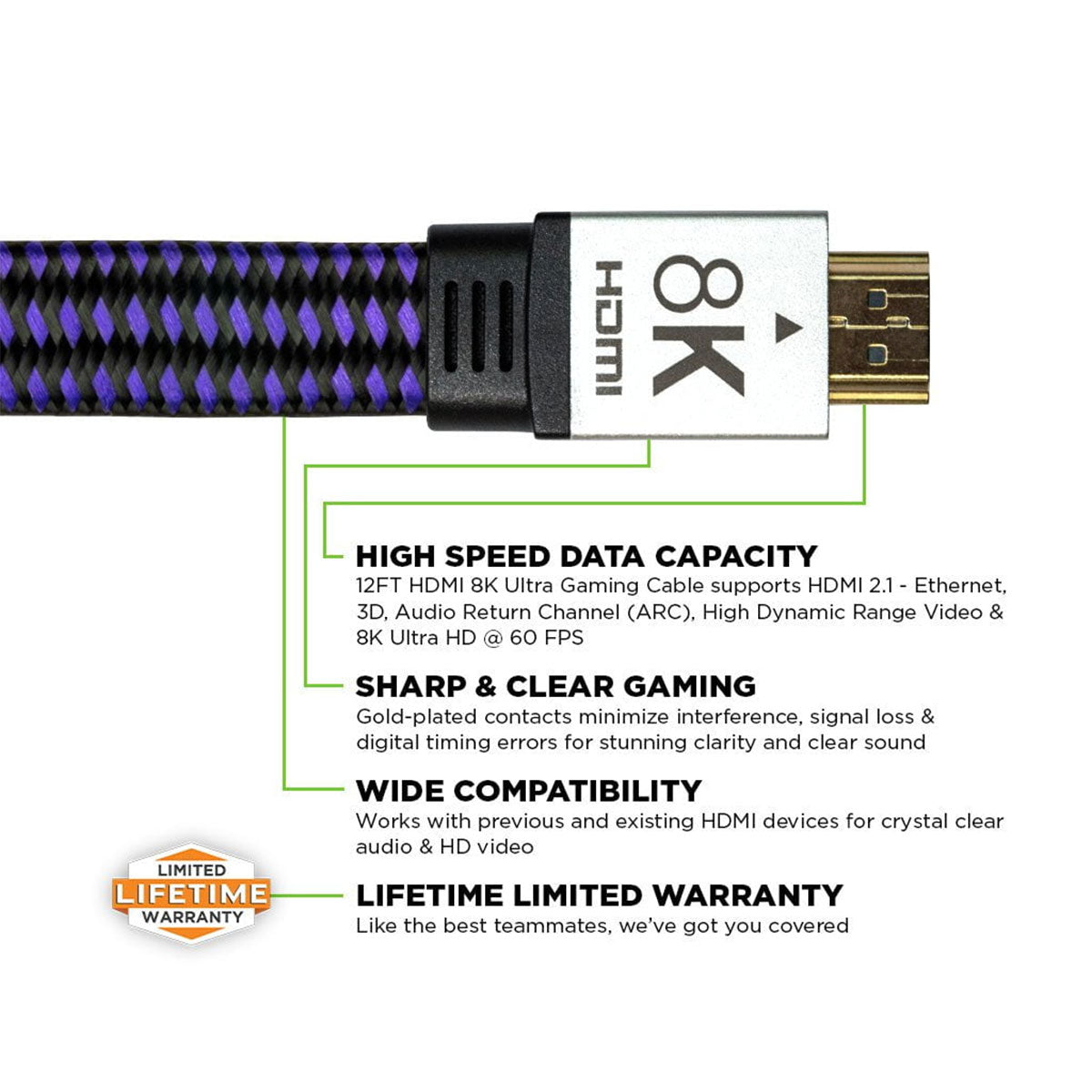 Kontrolfreek 12FT Displayport Gaming Cable