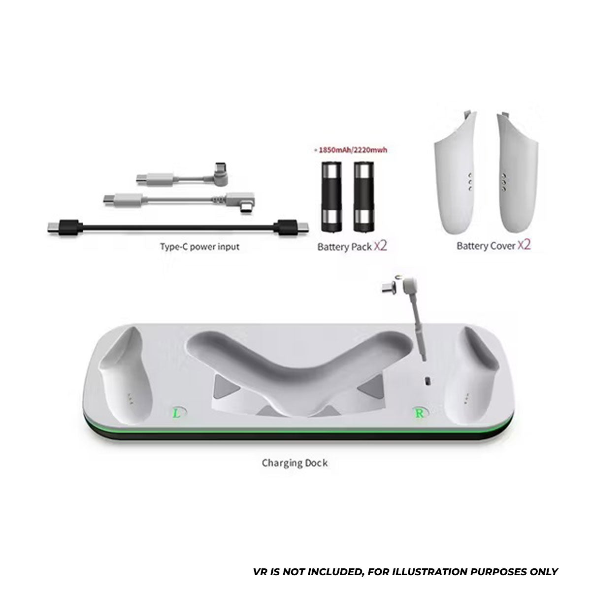 Dobe Charging Dock for Meta Quest 3 / Meta Quest 3S TY-3868