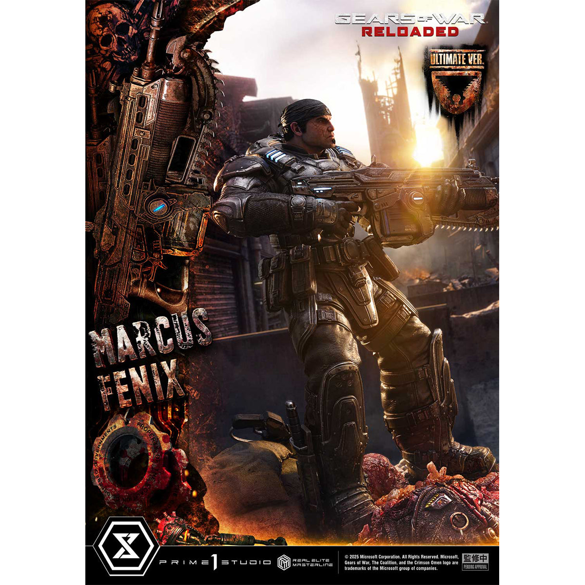 Real Elite Masterline Gears of War: Reloaded Marcus Fenix | DataBlitz