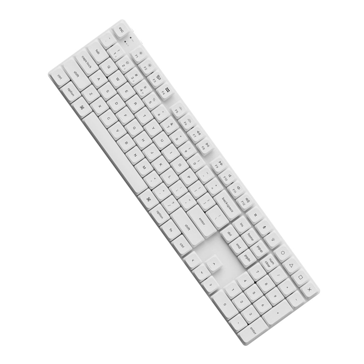 Keychron K5 Max QMK/VIA RGB Hot-Swappable Full Size Wireless Custom Mechanical Keyboard - White