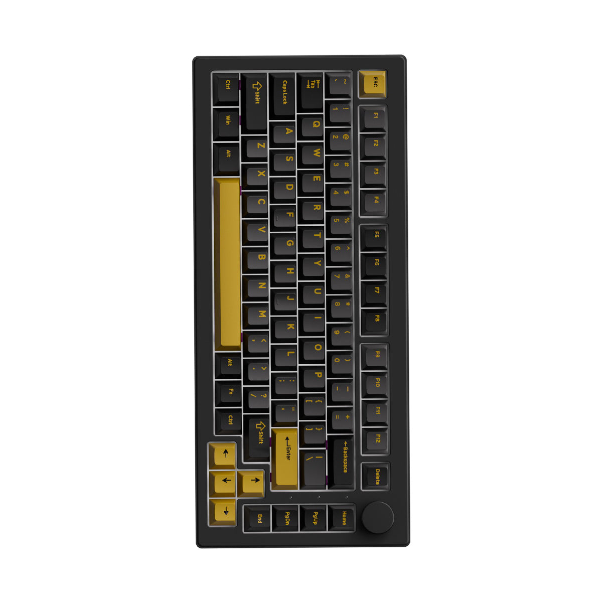 Akko 5075 V3 Multi-Mode RGB Hot-Swappable Mechanical Keyboard (Black & Gold)