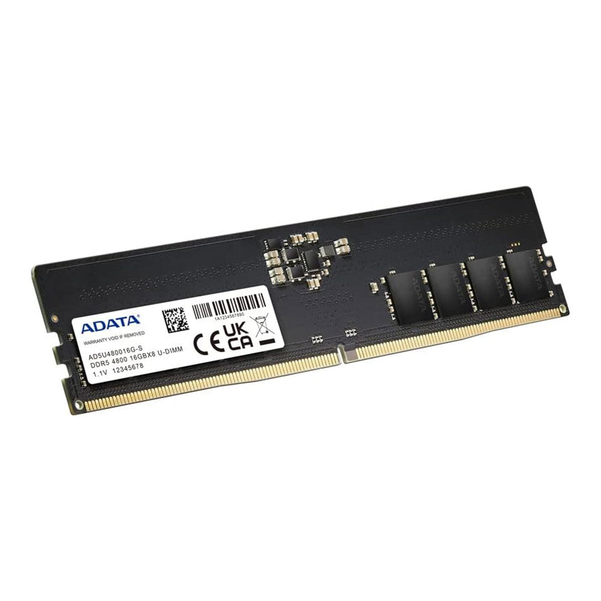 Adata 16GB DDR5 4800MHZ PC5-38400 U-DIMM Memory (AD5U480016G-S)