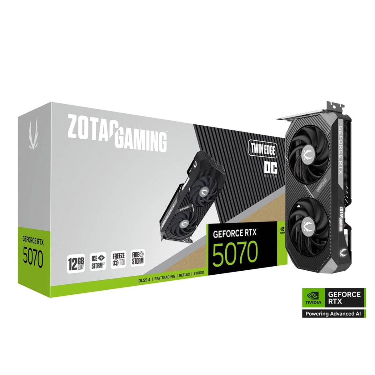 Zotac Gaming GeForce RTX 5070 Twin Edge OC 12GB GDDR7 Graphics Card (ZT-B50700H-10P)