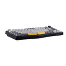 Ajazz AKS075 RGB Tri-Mode 75% Keys Hotswappable Mechanical Keyboard with Screen (Black/Gray/Yellow)