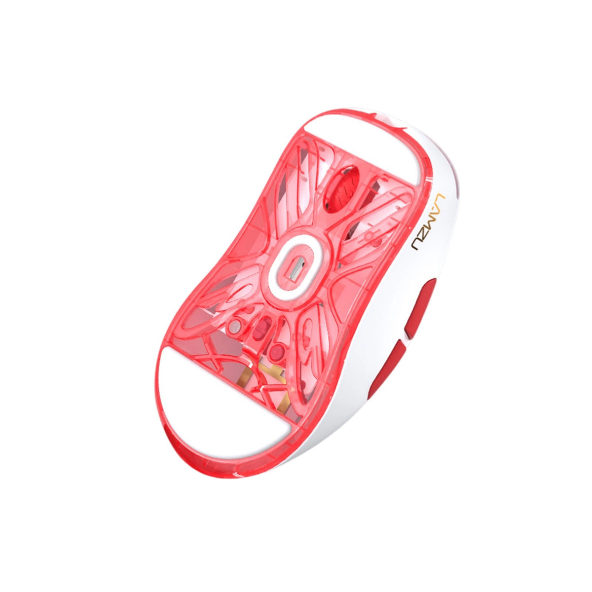 Lamzu Atlantis Mini Champion Edition Superlight Wireless Mouse (Light Pink, Panda White, Red)
