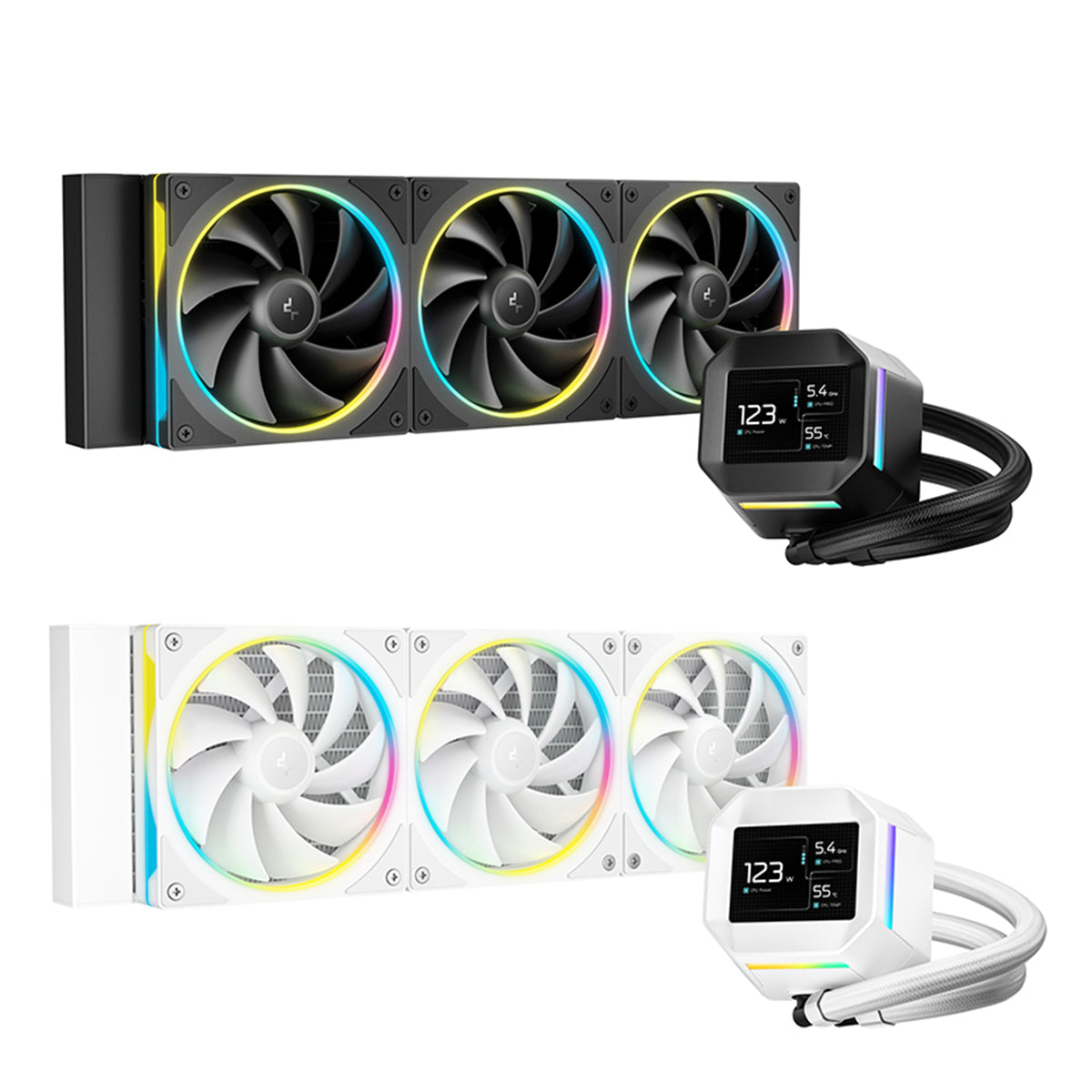 DeepCool LM360 360mm 6th Gen ARGB Liquid Cooler with 2.4" LCD Screen | DataBlitz