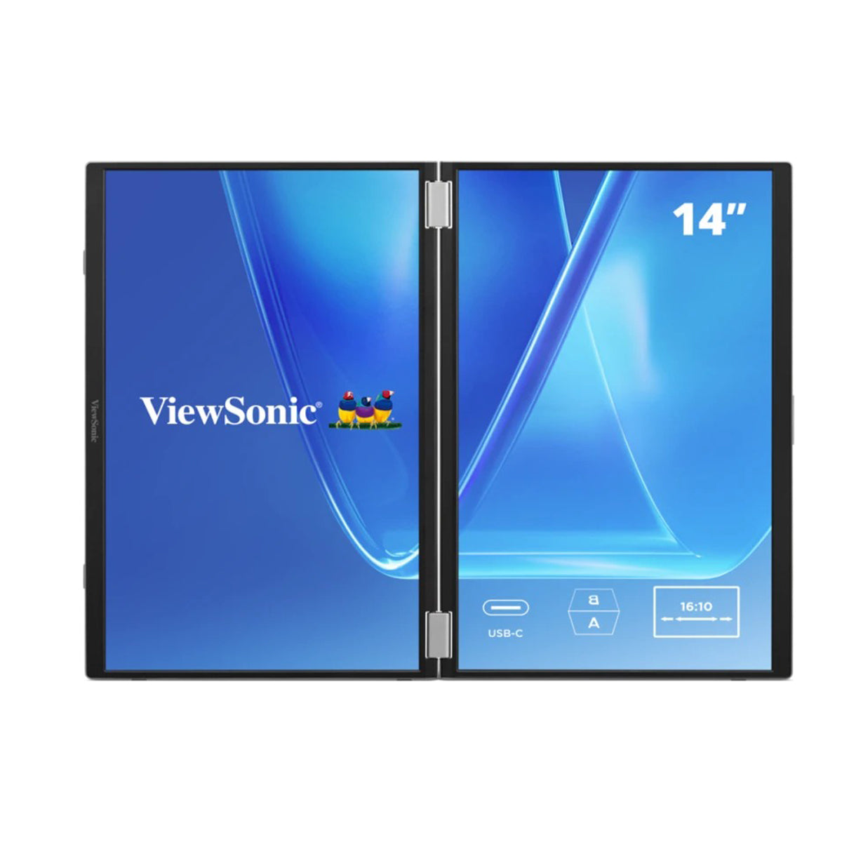ViewSonic VG1457 14" WUXGA (1920x1200) 60Hz 16ms IPS Dual Screen Portable Monitor