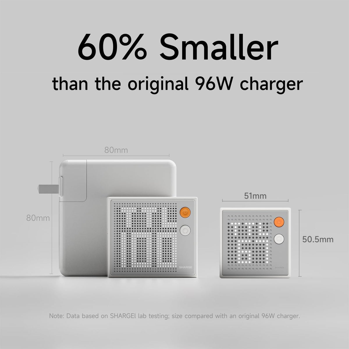 Sharge Pixel 67 Multi-Port Charger 2xUSB-C/ 1xUSB-A 67W (White) (S6U)