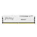Kingston Fury Beast 64GB (2X32GB) DDR5 XMP 6000MT/S CL30 Memory (White) (KF560C30BWEK2-64)