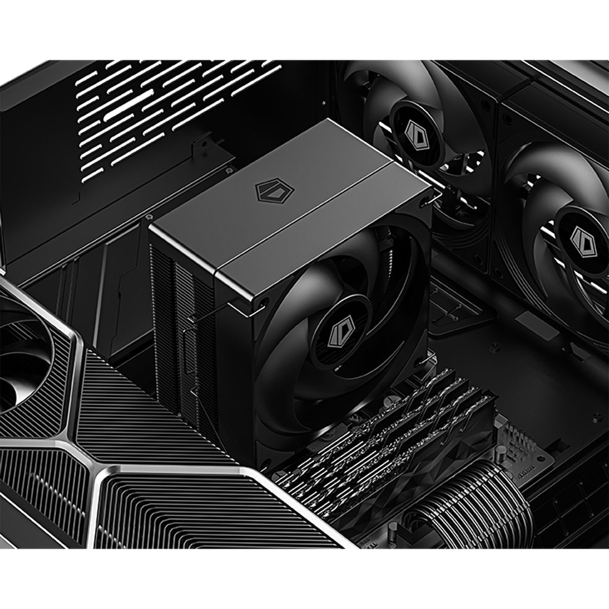 ID-Cooling SE-214-XT V2 CPU Cooler with 120mm PWM Fan (Black)