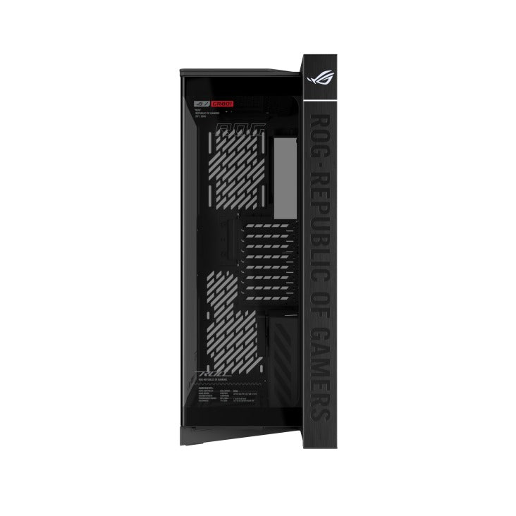 Asus ROG Cronox Panoramic Curved Tempered-Glass Panel Full-Tower PC Case (Black, White Ed.)