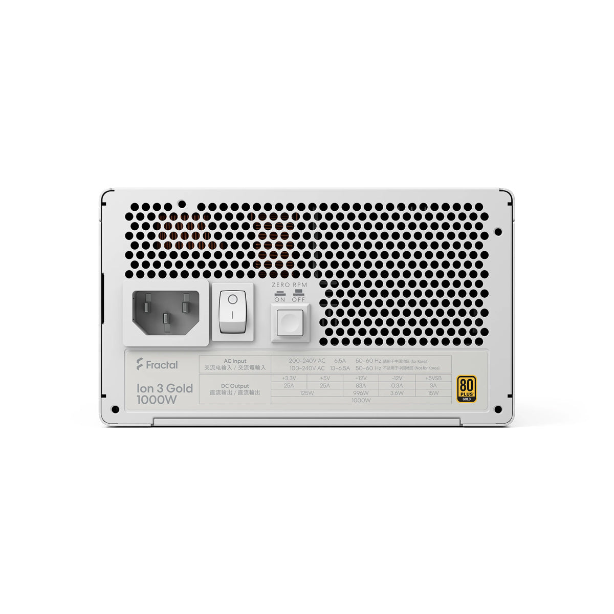Fractal Design Ion 3 Gold 1000W Fully Modular Power