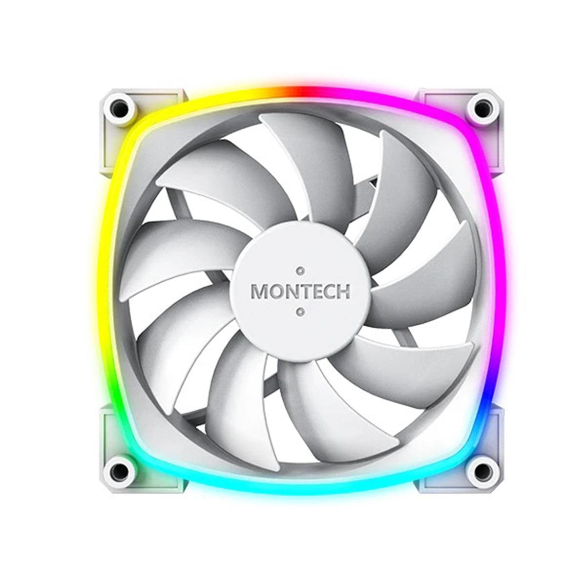 Montech AX120 PWM 120mm ARGB Reverse Single Fan Kit (Black, White)