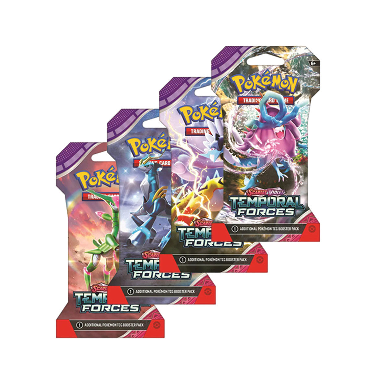 Pokemon Trading Card Game SV05 Scarlet & Violet Temporal Forces Booster Pack (Sleeved) (188-85663)