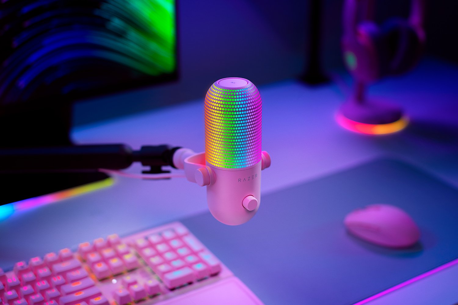 Razer Seiren V3 Chroma RGB USB Microphone With Tap to Mute Sensor | DataBlitz