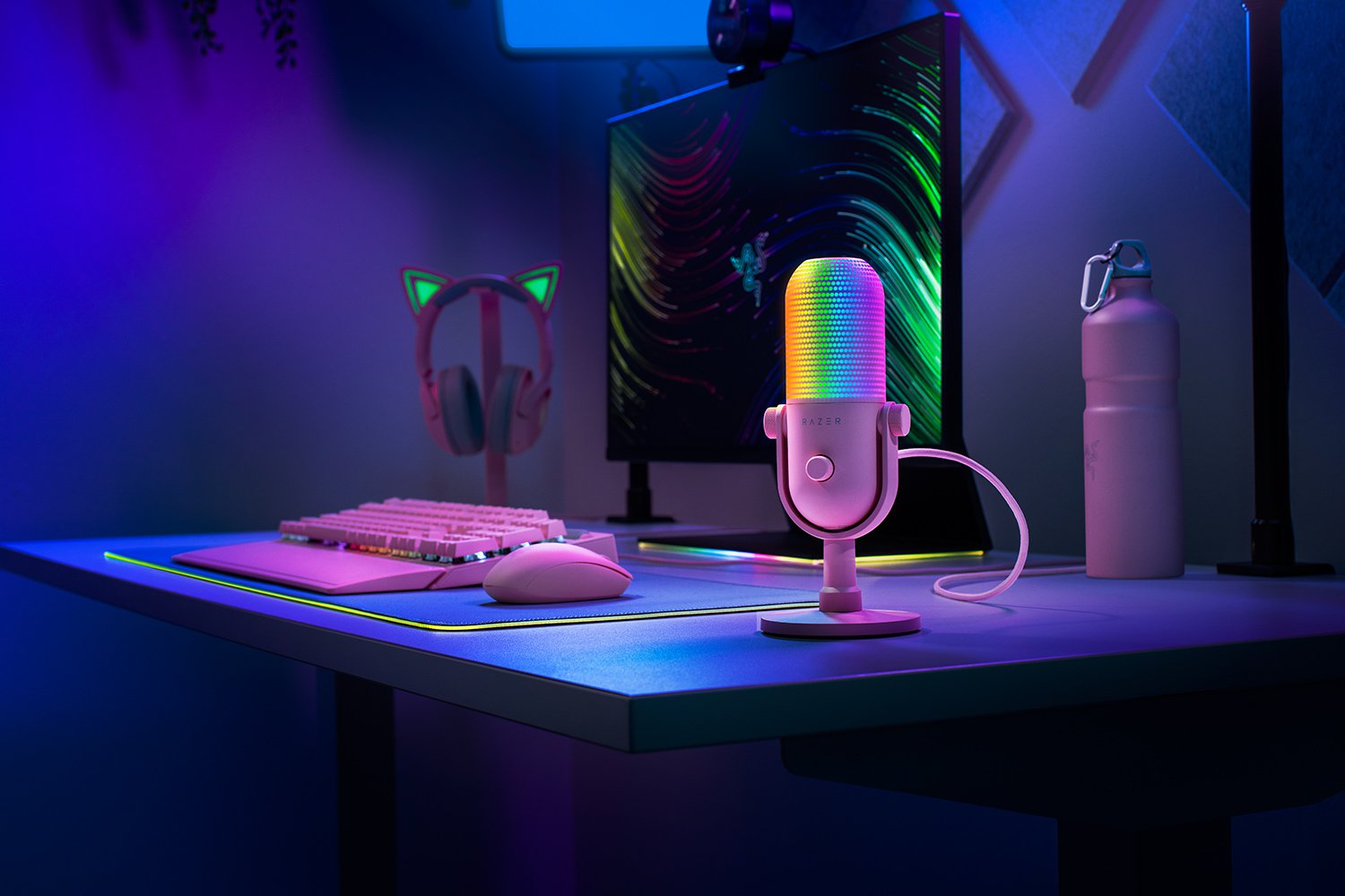 Razer Seiren V3 Chroma RGB USB Microphone With Tap to Mute Sensor | DataBlitz