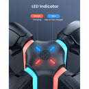 Transnovo 4-in-1 Cylindrical Charging Station with RGB Light for Nintendo Switch 2 Joy-Pad (Black)