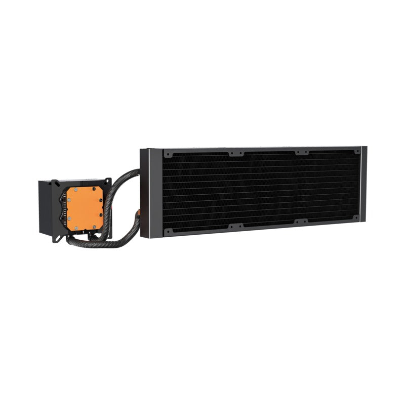 XYZ HydroView AIO 360 ARGB Liquid Cooler with Temperature Display (Black, White)