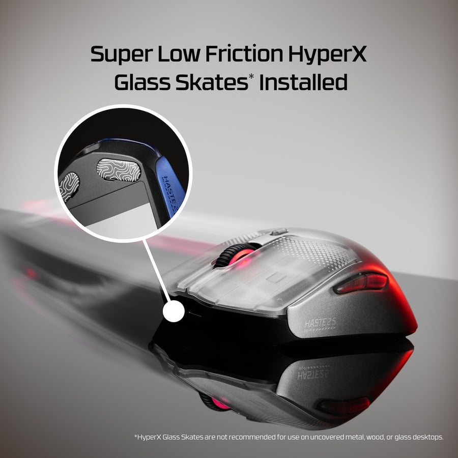 HyperX Pulsefire Haste 2 S Wireless Gaming Mouse for PC/PS5/Xbox Series X/S (Silver, Navy) (9B002AA, 9B001AA)