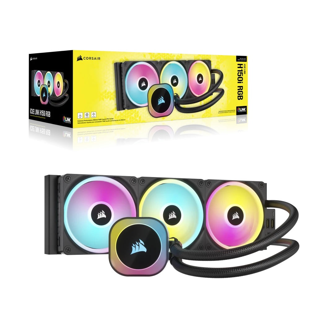 Corsair iCUE Link H150i RGB 360MM AIO Liquid CPU Cooler