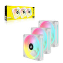 Corsair iCUE Link QX120 RGB 120mm PWM PC Fans Starter Kit With iCUE Link System Hub (Triple Pack)