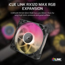 Corsair iCUE Link RX120 MAX RGB 120mm PWM Thick Fan Expansion - Single Pack (Black) (CO-9051033-WW)