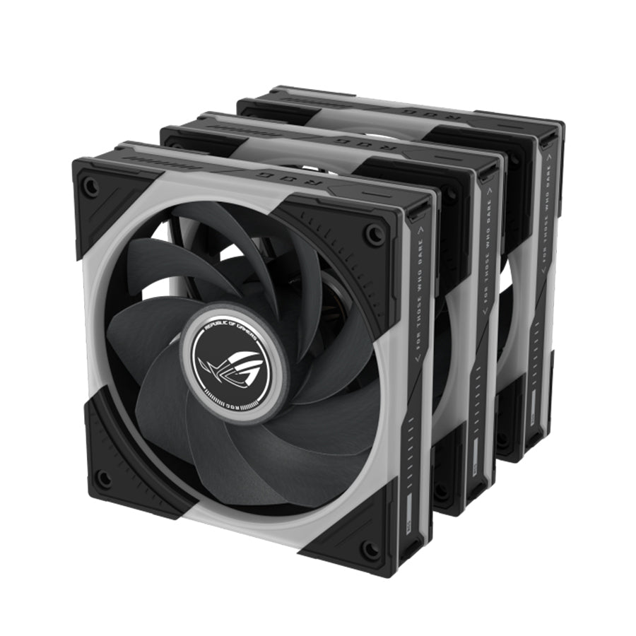 Asus ROG Eurux GR120 ARGB Reverse Fan CPU Cooling Fan (Triple Pack) (Black, White)
