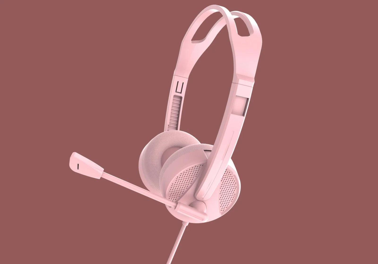 LENOVO LECOO HT106 WIRED HEADSET (PINK) - DataBlitz