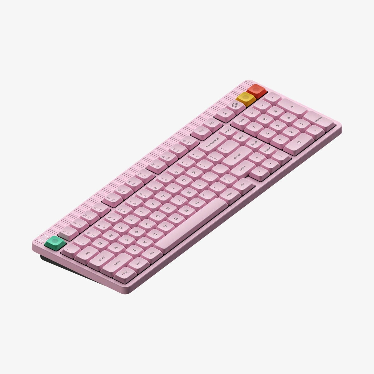 NuPhy Node100 Low-Profile Hot-Swappable Full-Size Wireless Mechanical Keyboard (Blush nano Switch)