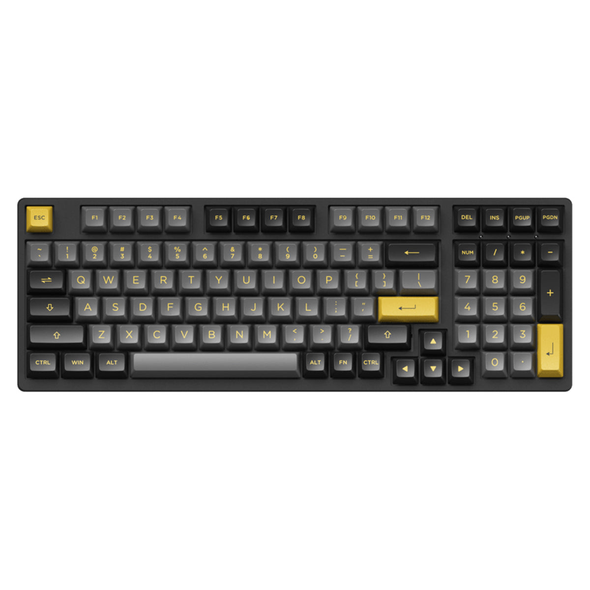 AKKO BLACK & GOLD 3098B MECHANICAL KEYBOARD (AKKO SWITCH JELLY WHITE) - DataBlitz