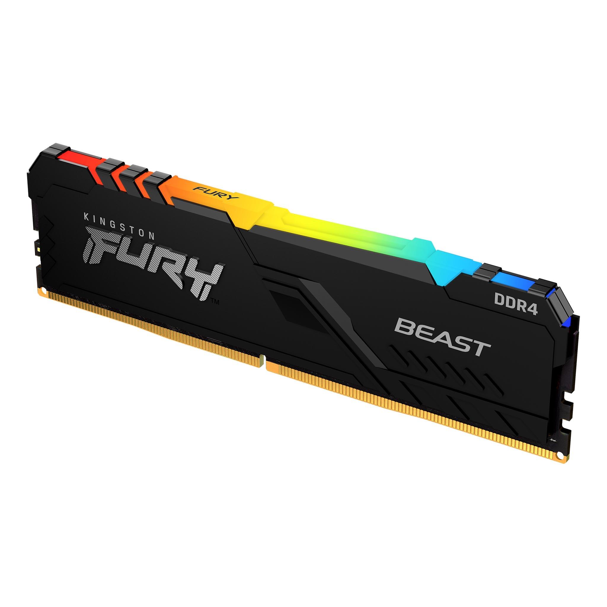 Kingston Fury Beast 16GB (1X16GB) DDR4 RGB 3600Mhz Memory