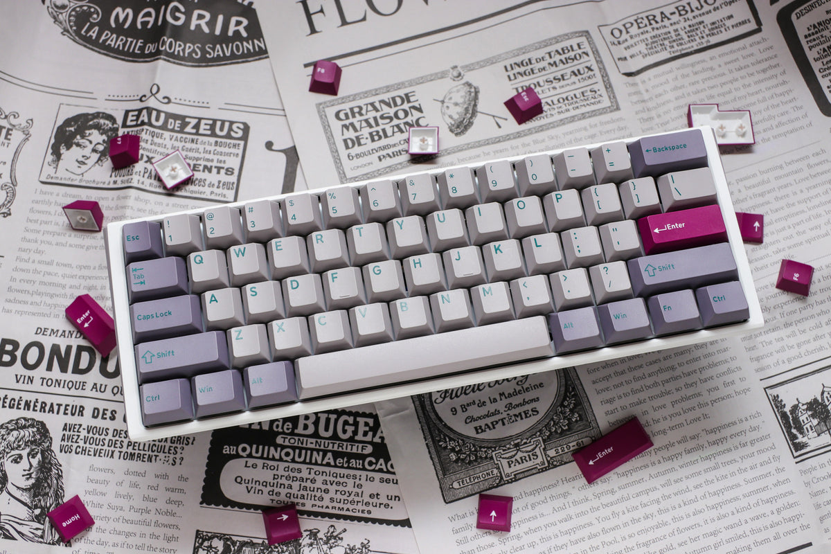 Ducky One 3 Mini Mist Grey Hotswap Double-Shot PBT Mechanical Keyboard