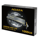 Adata Legend 850 Lite 1TB PCIE GEN4 X4 M.2 2280 Internal SSD