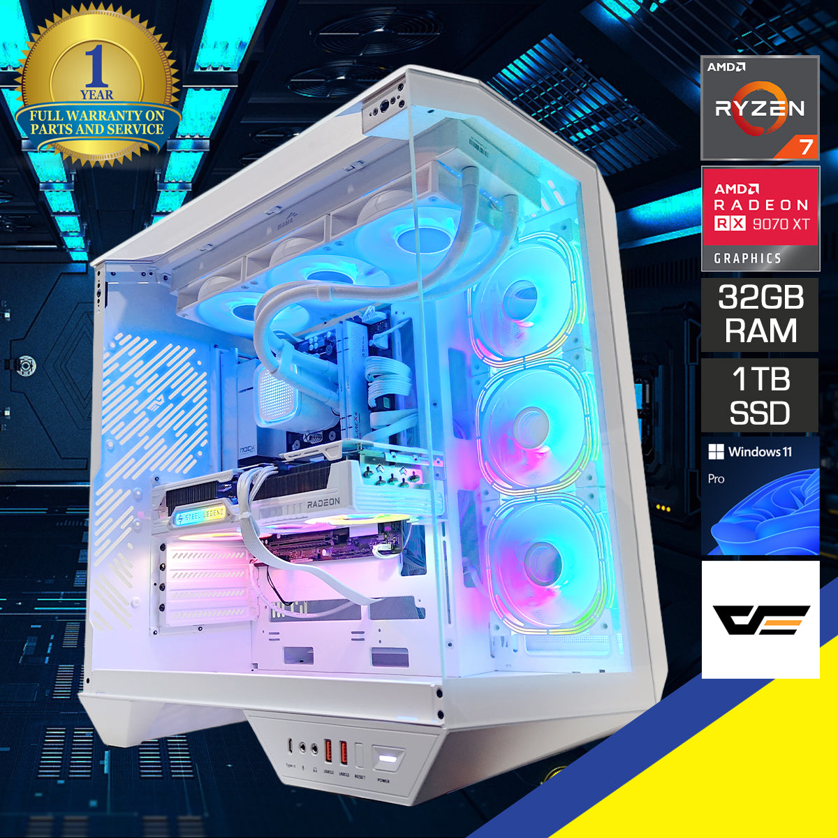 Optima Arcee White Desktop Gaming PC