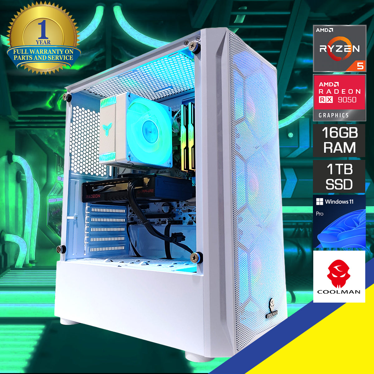 Sigma Aurora White Desktop Gaming PC