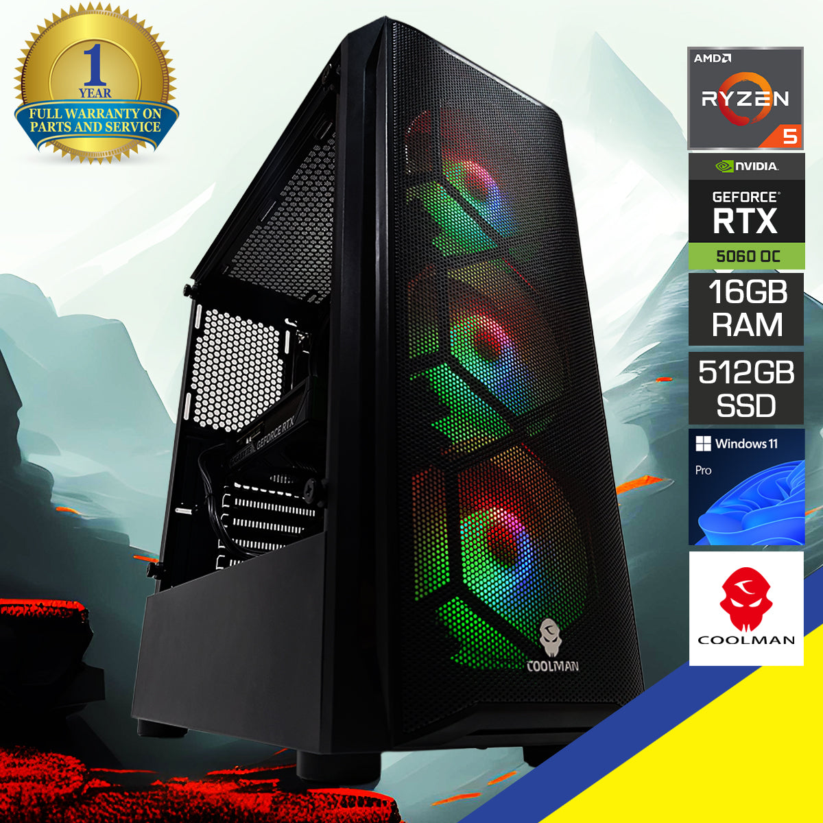 Sigma Aurora Black Desktop Gaming PC