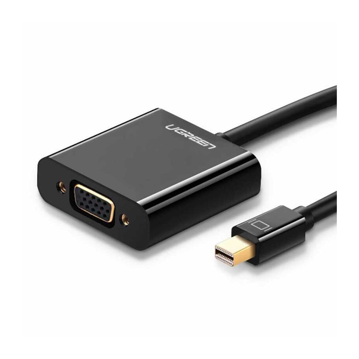 UGREEN Mini DP To VGA Female Converter - 15cm (Black) (MD113/10459)