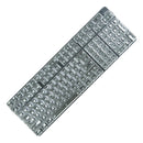 Royal Kludge CBSA-8 132 Keys Plastic Transparent Profile Keycaps Fullset - Black Letter (White)