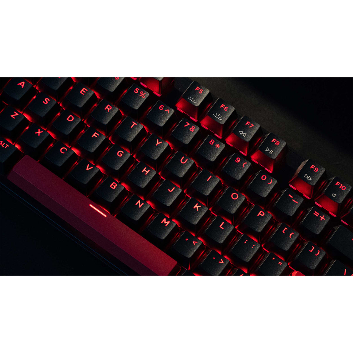 Keychron Lemokey X1 QMK/VIA Red Backlight TKL Wired Mechanical Gaming Keyboard - DataBlitz