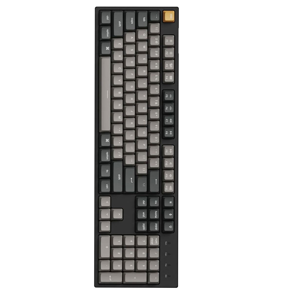 Keychron C2 Pro QMK/VIA RGB Backlit Hot-Swappable Full Size Wired Mechanical Keyboard (K Pro Red Switch)