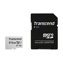 Transcend 300S MicroSDXC I UHS-I Class 10 U1 A1 100MB/S Read Memory Card w/ SD Adapter