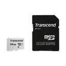 Transcend 300S MicroSDXC I UHS-I Class 10 U1 A1 100MB/S Read Memory Card w/ SD Adapter