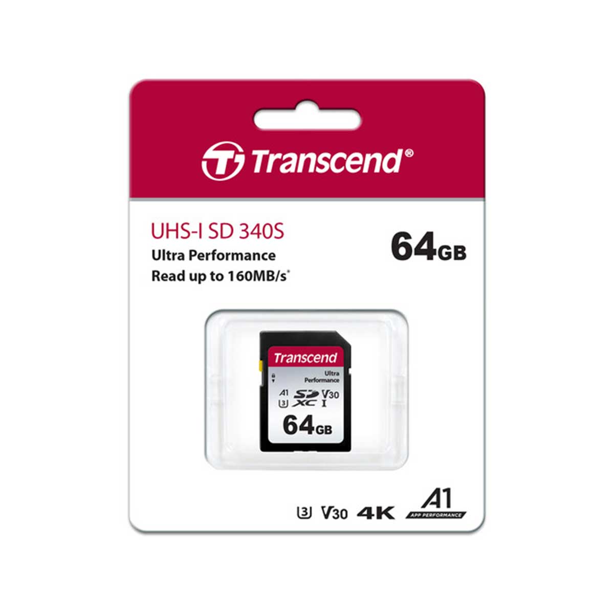Transcend 340S Ultra Performance SDXC UHS-I U3 V30 A2 160MB/S Read SD Card