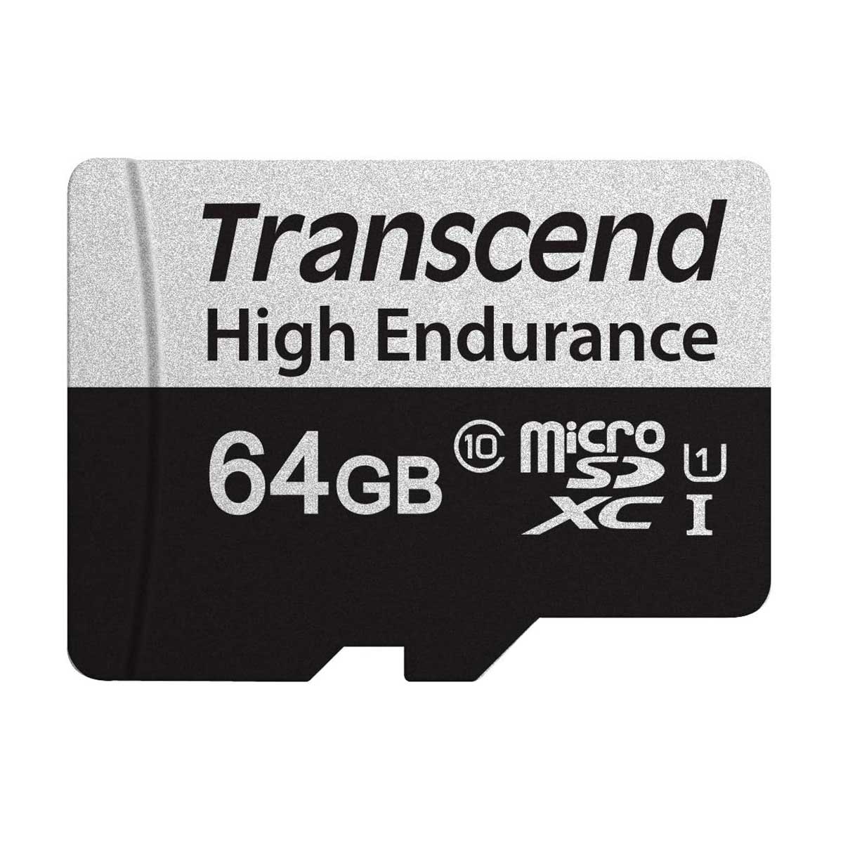 Transcend 350V HIgh Endurance MicroSDXC UHS-I Class 10 U1 100MB/S Read Memory Card w/ SD Adapter