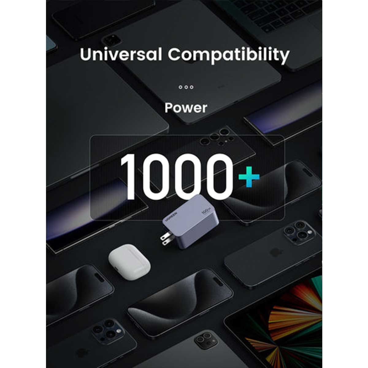 UGREEN Nexode Pro 3-Port 100W Gan Tech Fast Charger (Grey) (X757/25873)