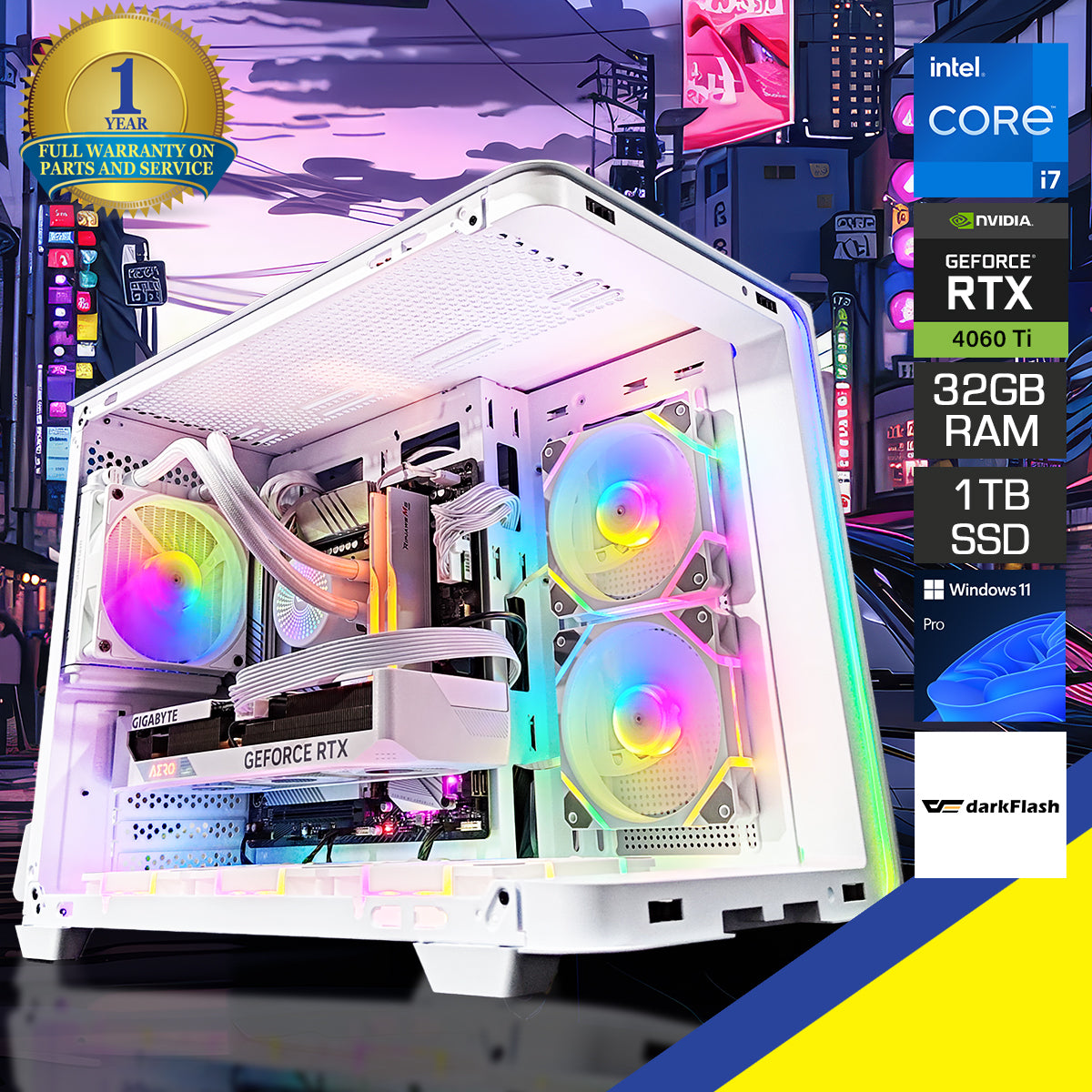 Aurora L285M White Desktop Gaming PC | DataBlitz
