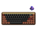 Akko MU01 Autumn Walnut Wood Case Multi-Mode RGB Hot-Swappable Mechanical Keyboard (Akko Rosewood Switch, Akko X TTC Demon Switch)