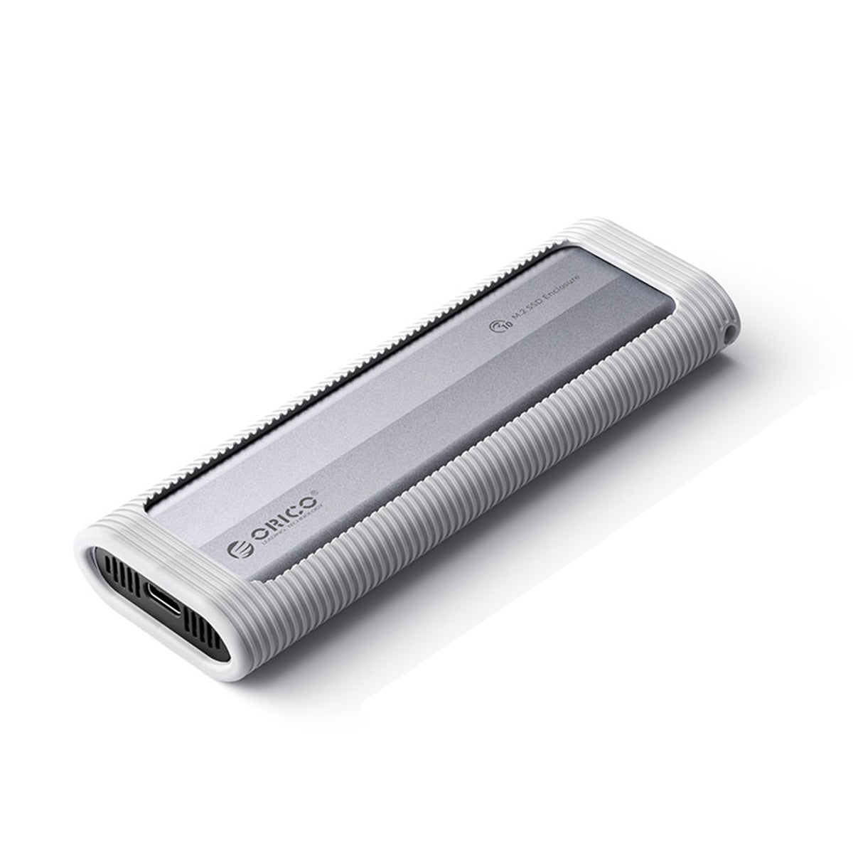 Orico M.2 NVMe SSD Enclosure with Silicone Protective Case (Grey) (AXM2-G2)